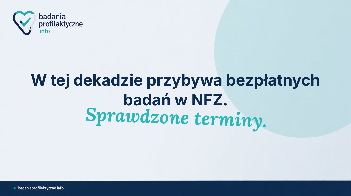 Kobiety 40–49 lat — jakie badania profilaktyczne przysługują w NFZ