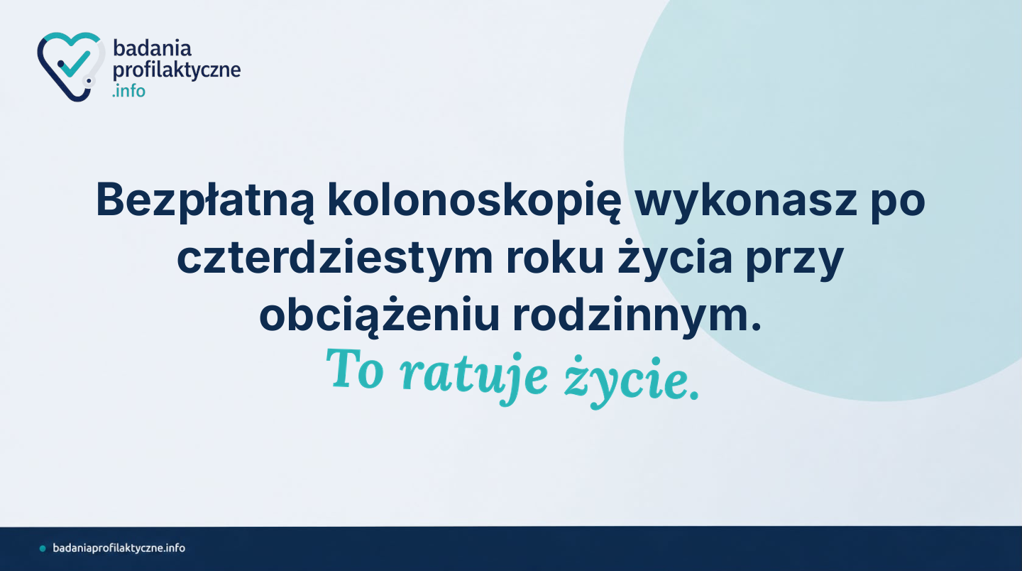Kolonoskopia przed 50. rokiem życia — kiedy przysługuje bezpłatnie w NFZ