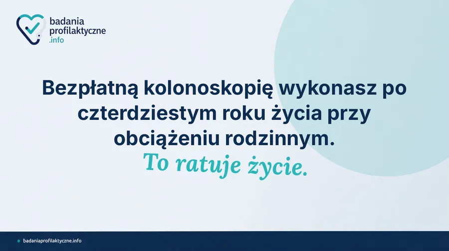 Kolonoskopia przed 50. rokiem życia — kiedy przysługuje bezpłatnie w NFZ