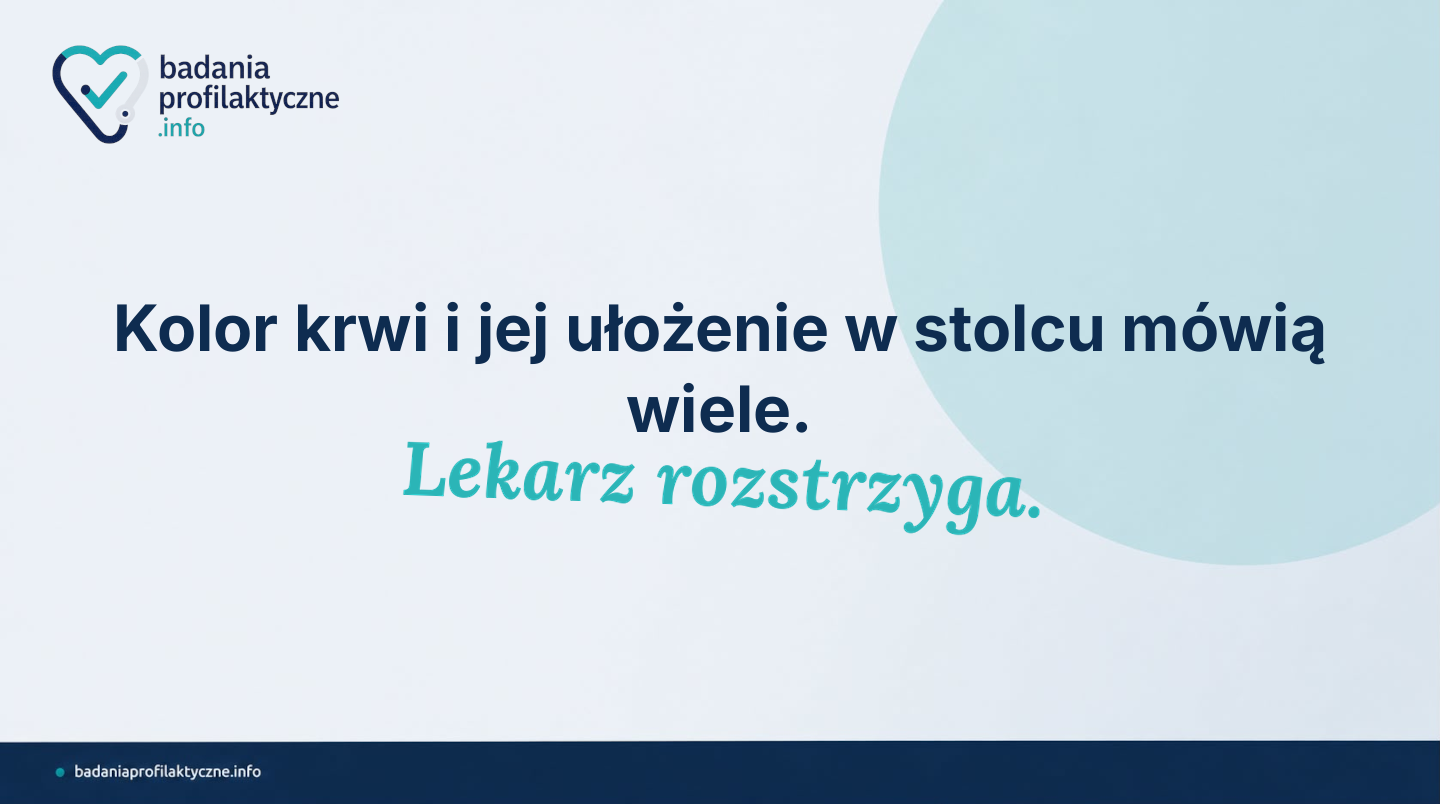 Krew w stolcu — kiedy to hemoroidy, a kiedy sygnał wymagający diagnostyki