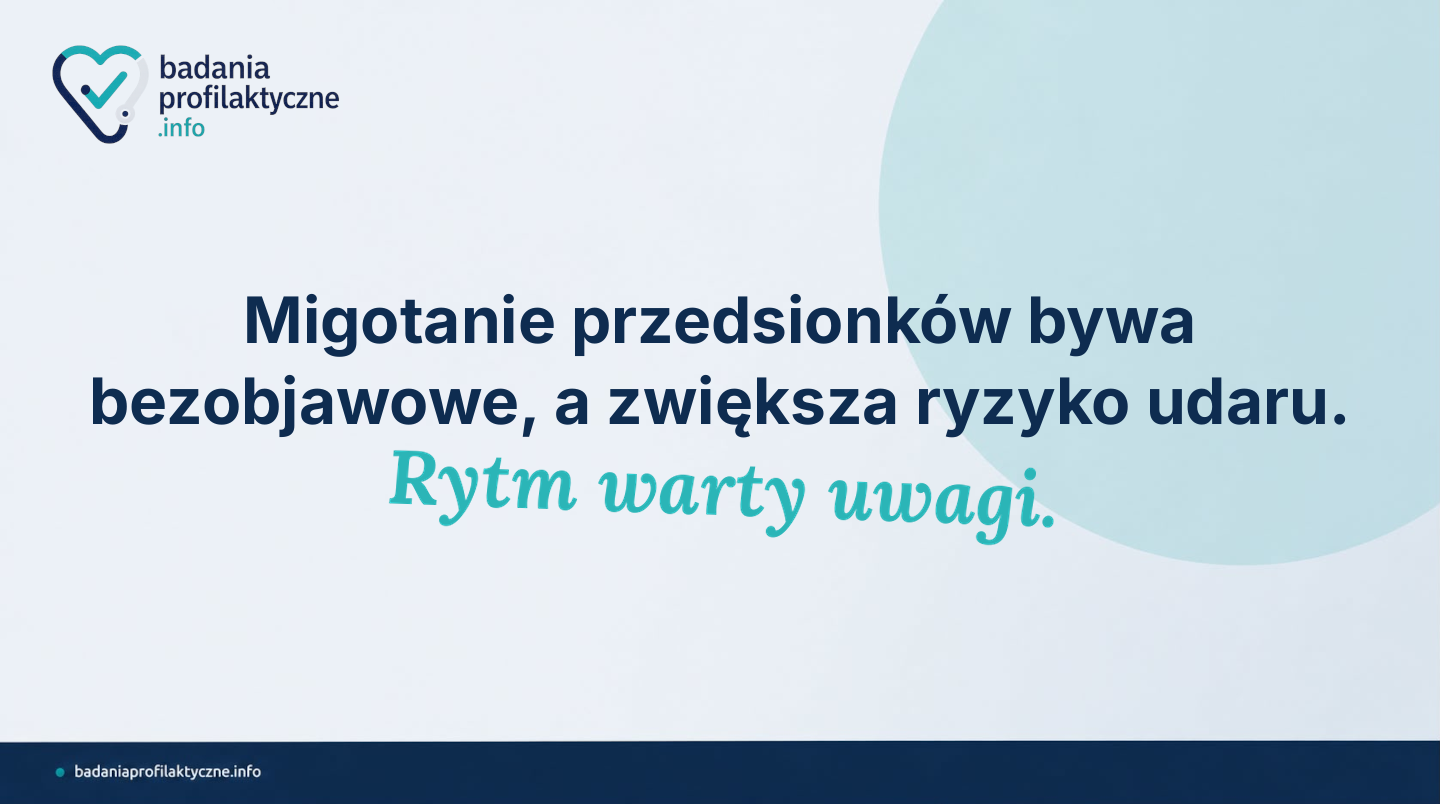 Migotanie przedsionków — cichy sprawca udaru, który można wykryć w POZ
