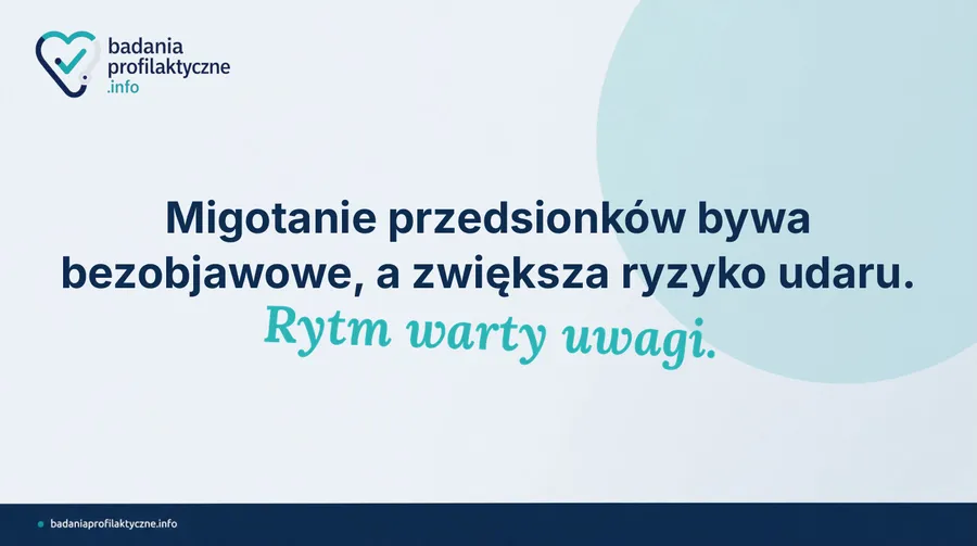 Migotanie przedsionków — cichy sprawca udaru, który można wykryć w POZ