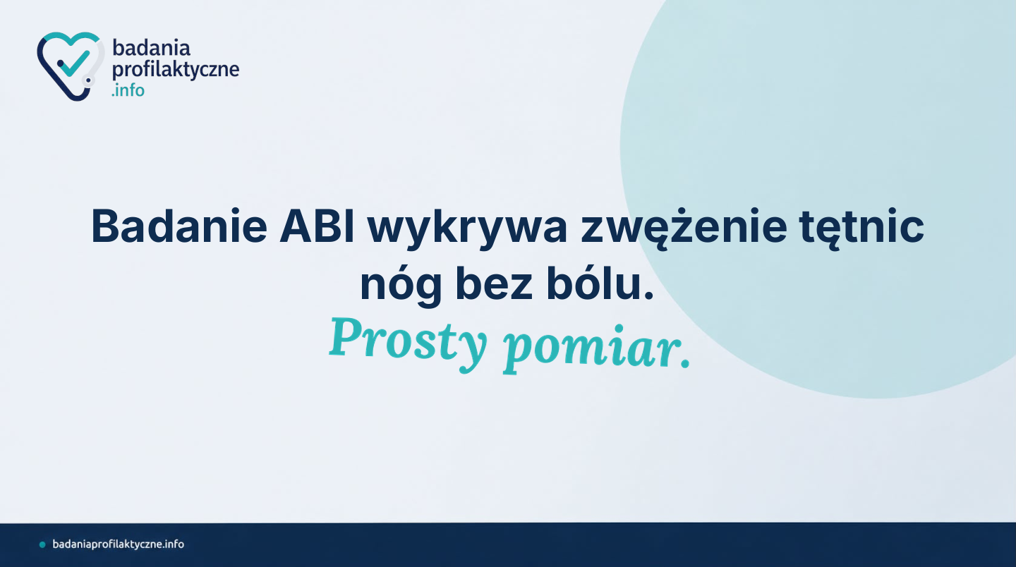Wskaźnik ABI (kostka-ramię) — kiedy warto sprawdzić tętnice nóg?